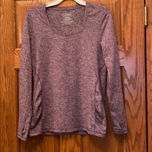 Performance top. Petty purple.